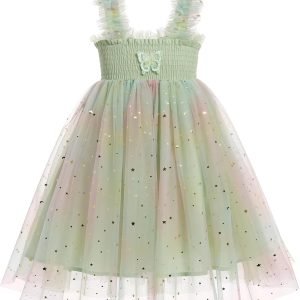IDOPIP Girls Sequins Galaxy Smocked Tulle Dress Summer Spaghetti Straps Baptism Christening Wedding Princess Sparkle Dress – Buy Now IDOPIP Girls Sequins Galaxy Smocked Tulle Dress Summer Spaghetti Straps Baptism Christening Wedding Princess Sparkle Dress – Buy Now