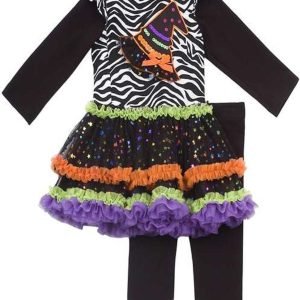 Rare Editions Girls Halloween Witch Hat Dress Outfit Leggings, Black – Buy Now Rare Editions Girls Halloween Witch Hat Dress Outfit Leggings, Black – Buy Now