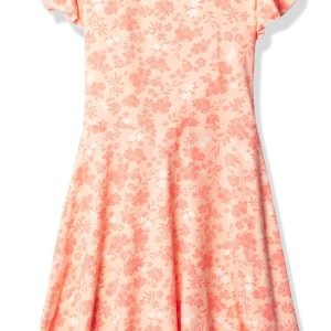 Speechless Girls’ Flutter Sleeve Knit Fit and Flare Dress