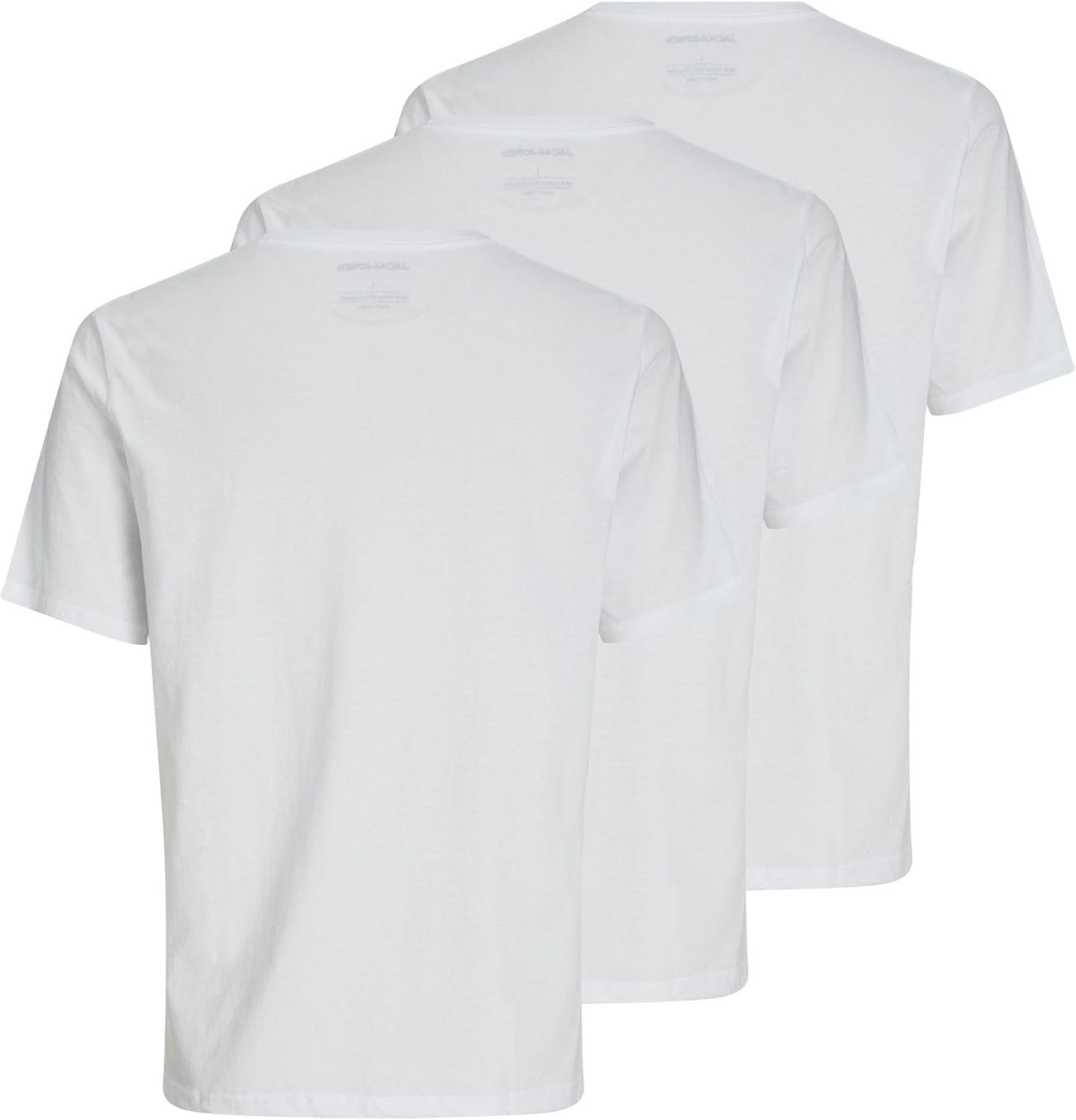 Buy Now : JACK & JONES Mens Tshirt Multipack Cotton Short Sleeve Crew Neck Tee Top for Men - Image 3