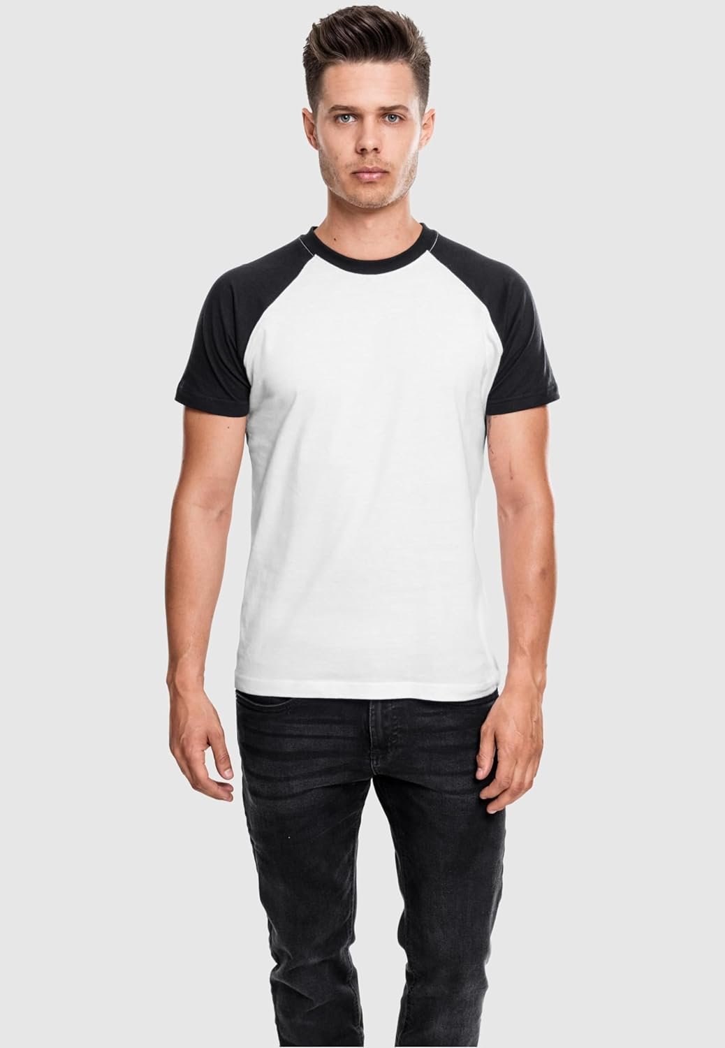 Buy Now : Urban Classics Men's Baseball T-Shirt, Contrast Shortsleeves T-Shirt, Sports Shirt, Crew Neck, 100% Jersey Cotton Available, Sizes: S-5XL - Image 10
