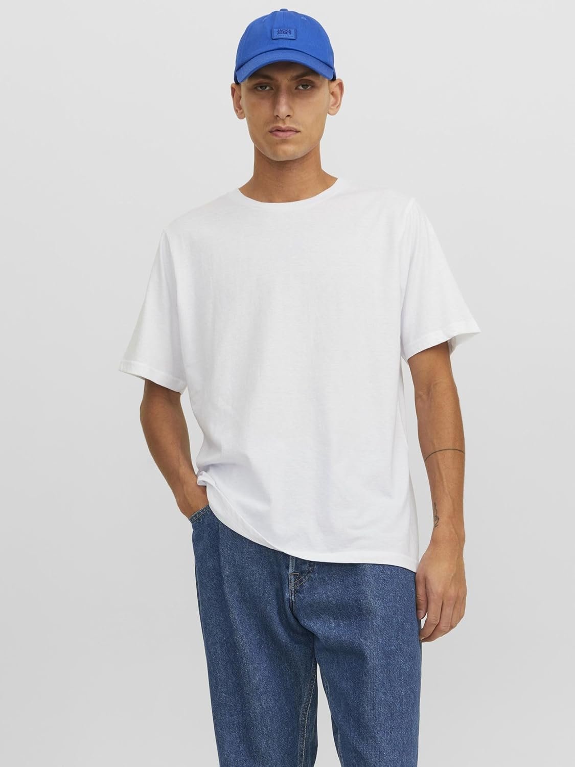 Buy Now : JACK & JONES Mens Tshirt Multipack Cotton Short Sleeve Crew Neck Tee Top for Men - Image 4