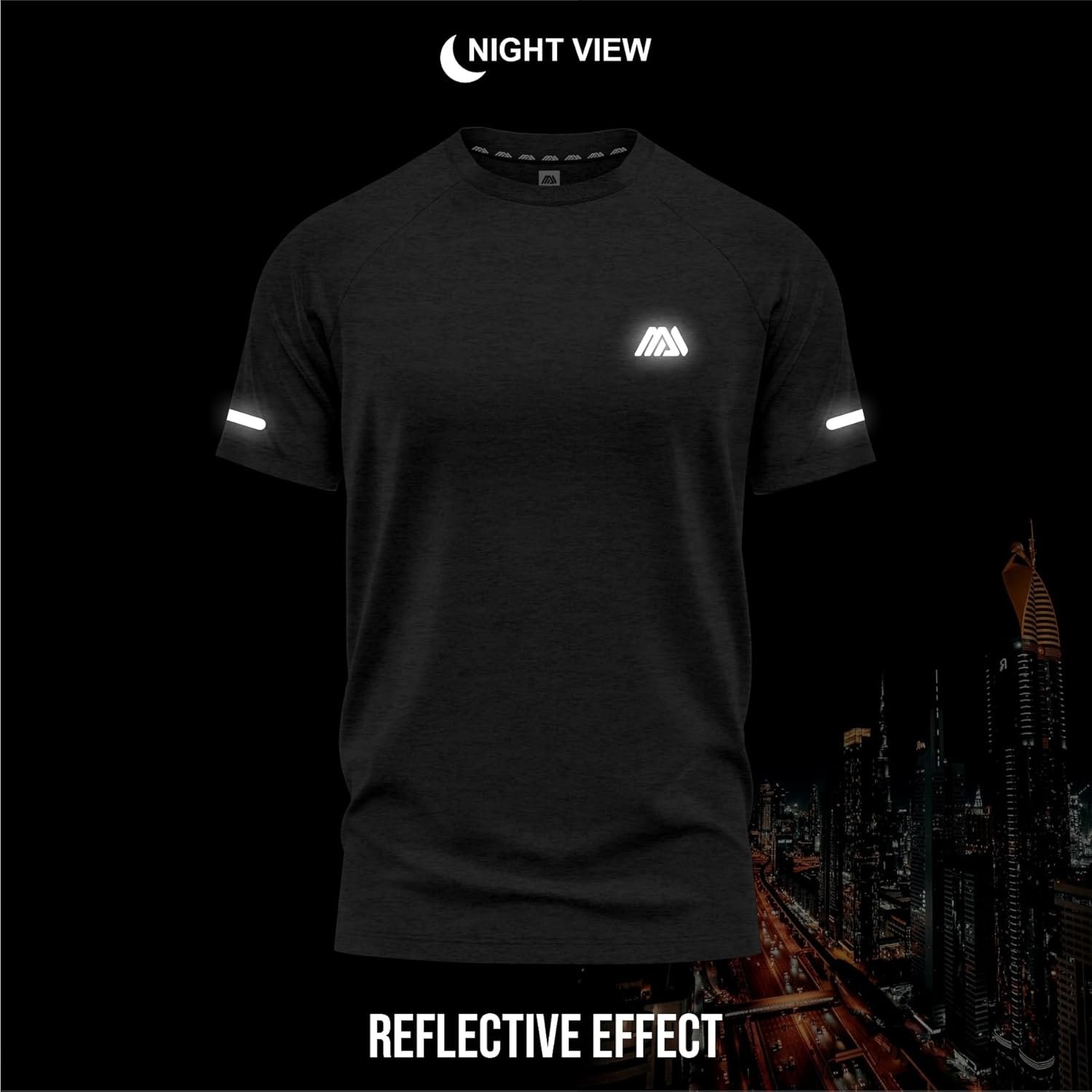 Buy Now : mymixtrendz Pack of 3 Mens Short Sleeve T-Shirts Athletic Workout Fit Wicking Moisture Quick Drying Sports Gym T-Shirts Top - Image 6