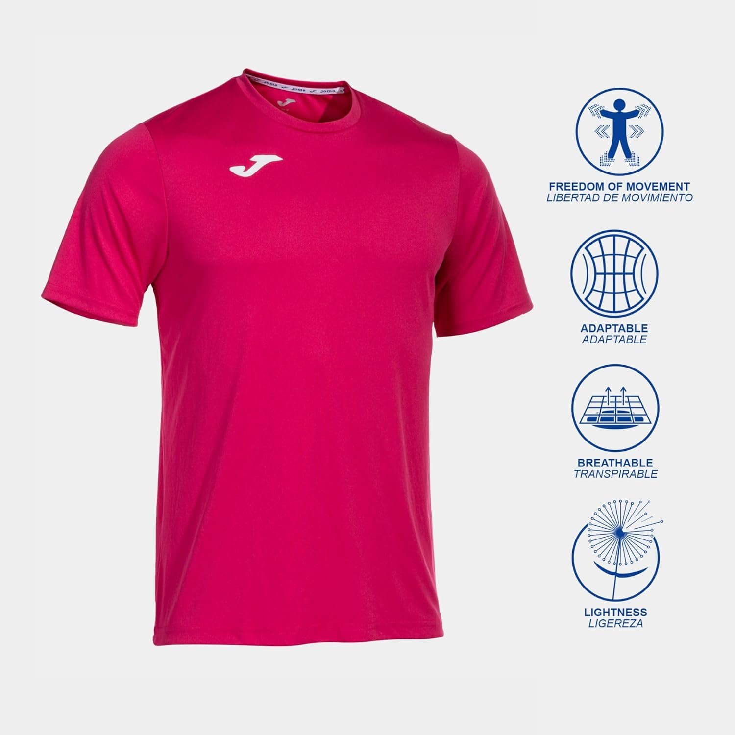 Buy Now : Joma Men's Sports T-Shirt, 6XS - 3XL - Short Sleeve, Lightweight and Breathable, Ideal for Running and Gym - Combi - Image 2