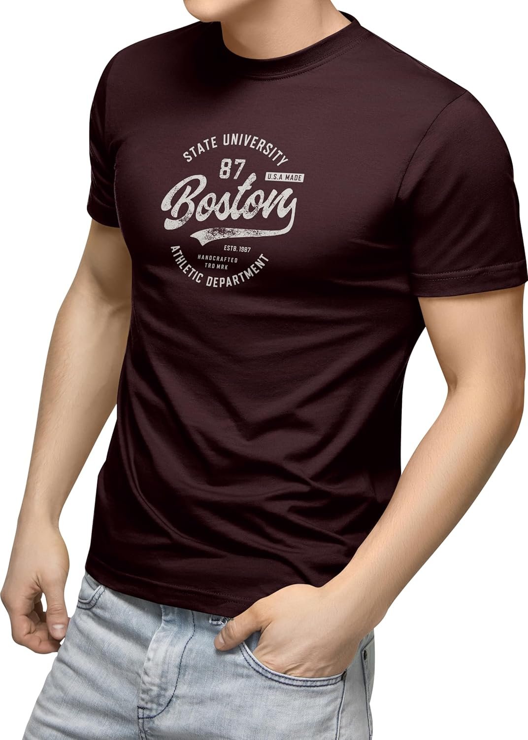 Buy Now : FULL TIME SPORTS Mens T-Shirt Pack of 4 Printed Tshirt PRINT-001 - Image 3