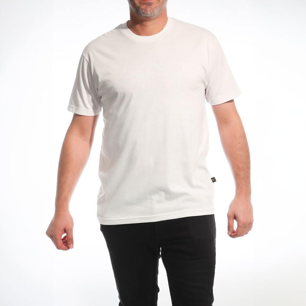 Buy Now : Iron Mountain Mens Crew Neck Organic Cotton Recycled Polyester Eco Friendly Assorted Premium Plain T-Shirts (5 Pack) - Image 5