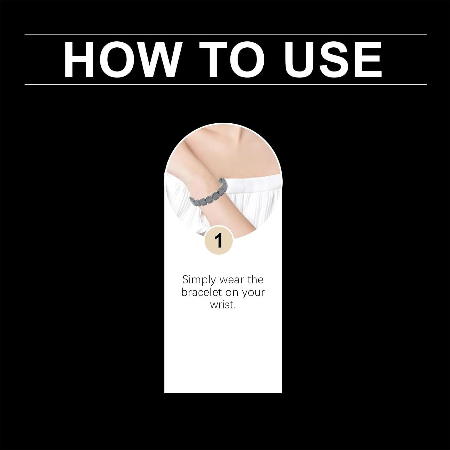 Buy Now : Hemios Hematite Bracelet,Hemis Hematite Bracelet for Men,Black Natural Stone Adjustable Elastic Bracel/ets for Men,Stylish Mens Bracele/ts Gift for Confidence & Strength,Mens Hematit/e Bracele/t - Image 5