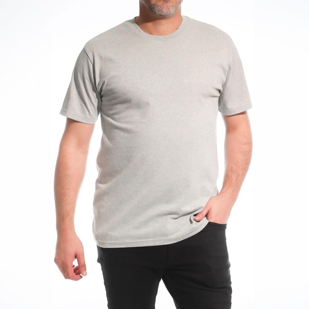 Buy Now : Iron Mountain Mens Crew Neck Organic Cotton Recycled Polyester Eco Friendly Assorted Premium Plain T-Shirts (5 Pack) - Image 3