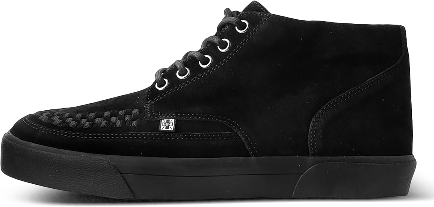 Buy Now : T.U.K. Mid Top Creeper Sneaker - Mens & Womens Shoes - Punk, Goth and Rocker Style Leather and Lace Up Shoes - Image 3