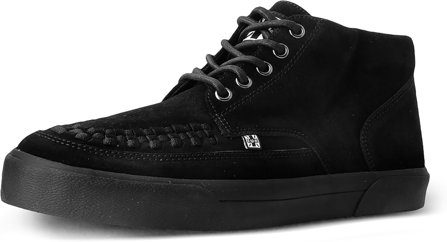 Buy Now : T.U.K. Mid Top Creeper Sneaker - Mens & Womens Shoes - Punk, Goth and Rocker Style Leather and Lace Up Shoes
