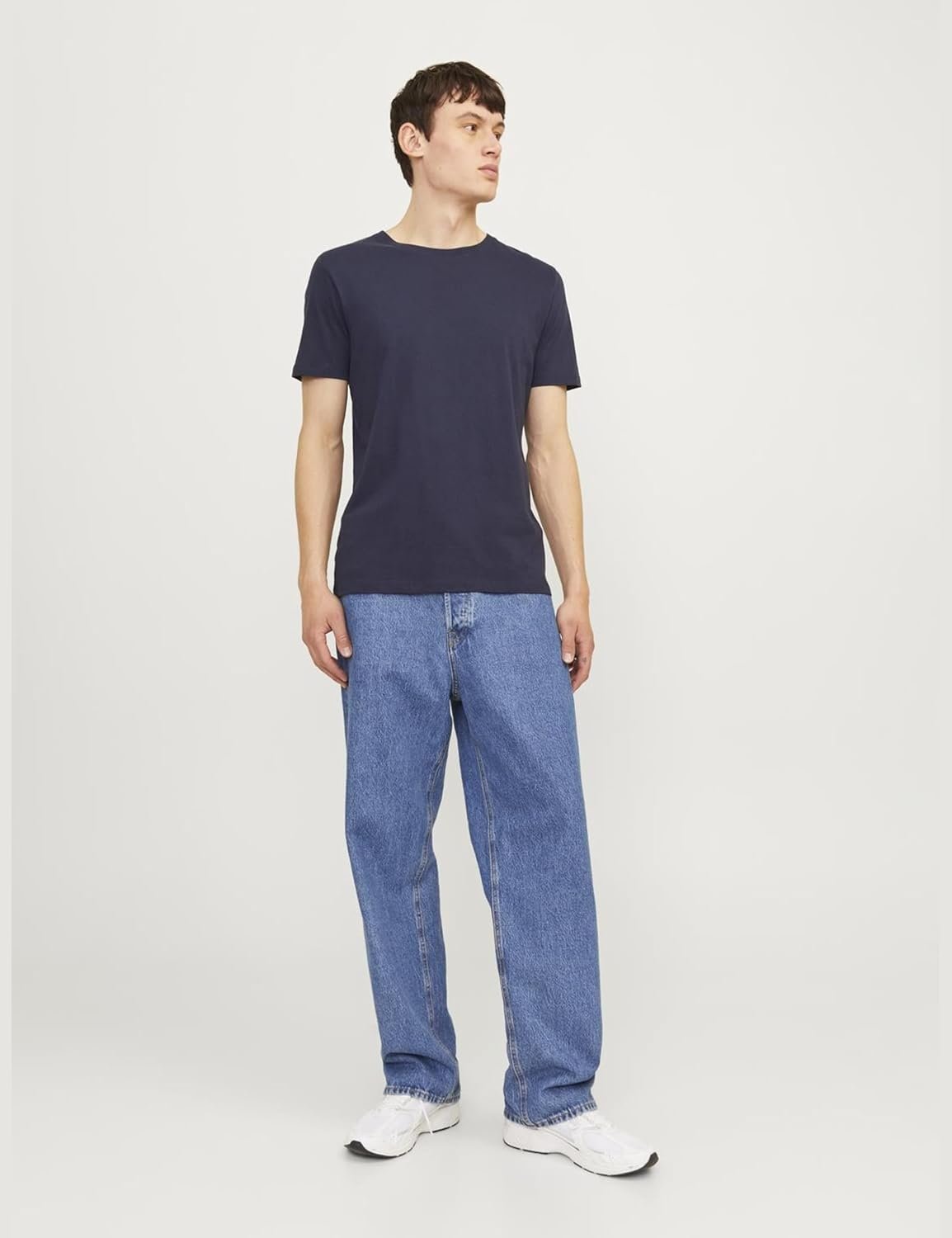 Buy Now : JACK & JONES Mens Basic 3 Pack T-Shirt - Image 3