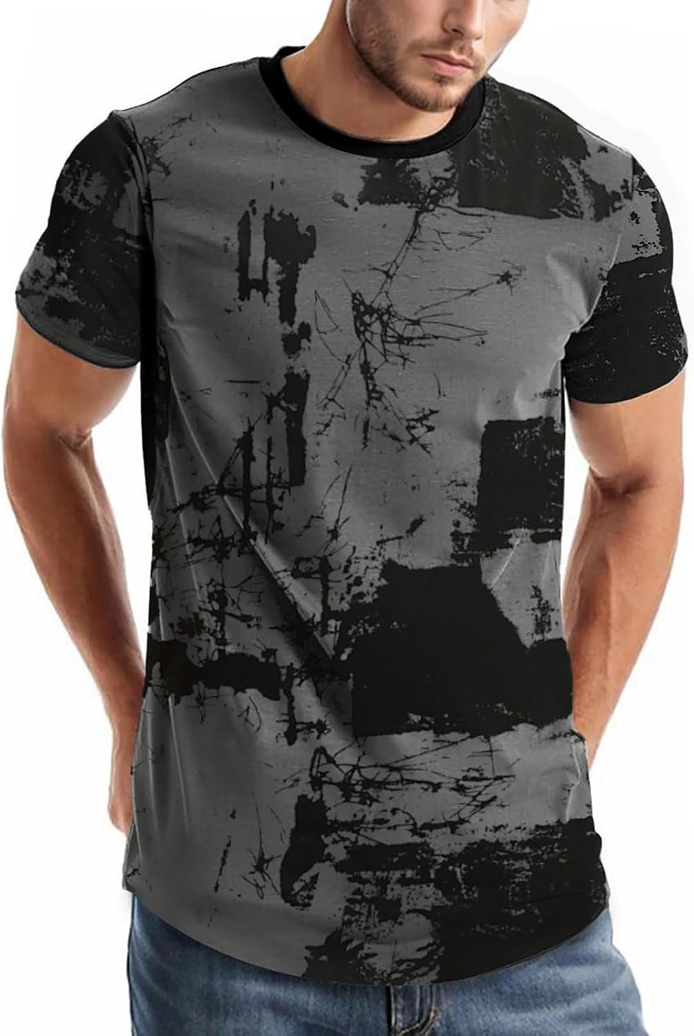 Buy Now : Mens T-Shirts Graphic Fashion Tshirt UK Casual Short Sleeve Tee Tops Hipster Hip Hop T Shirts Cool Shirt