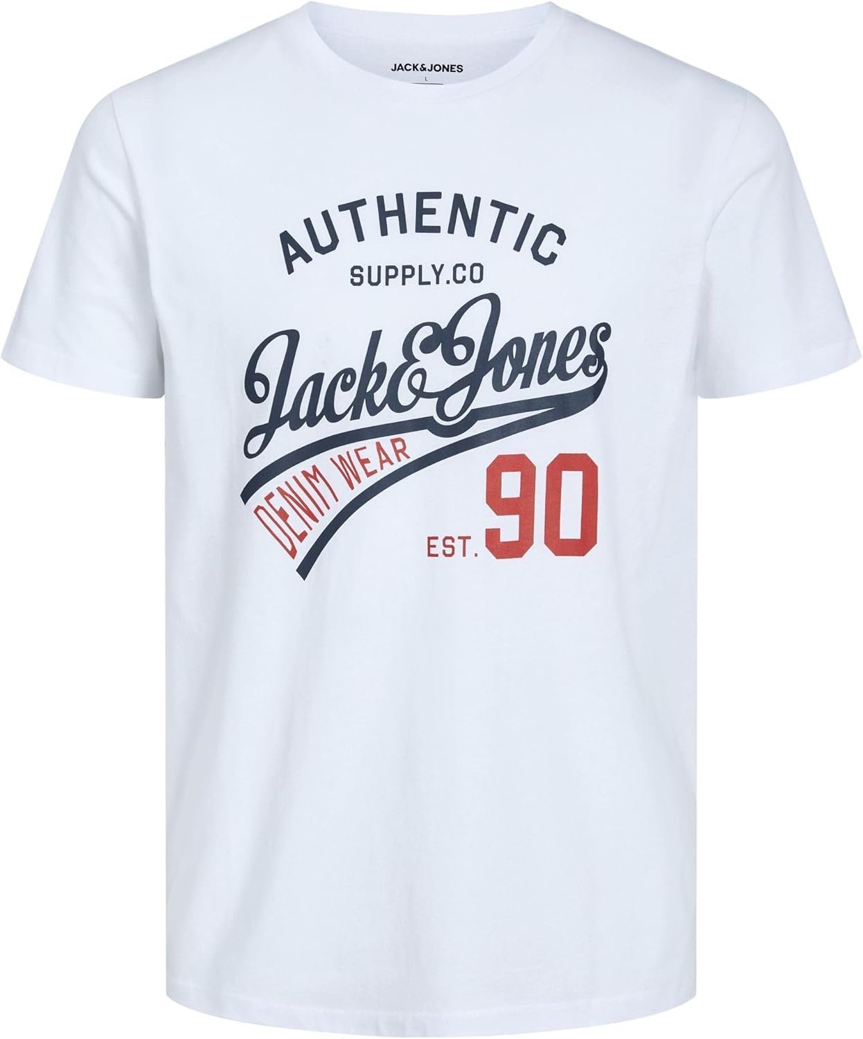 Buy Now : JACK & JONES Mens 3 Pack T-Shirts Comfortable Breathable Summer Crew Neck Cotton T-Shirt for Men UK, Size: S to 2XL - Image 2
