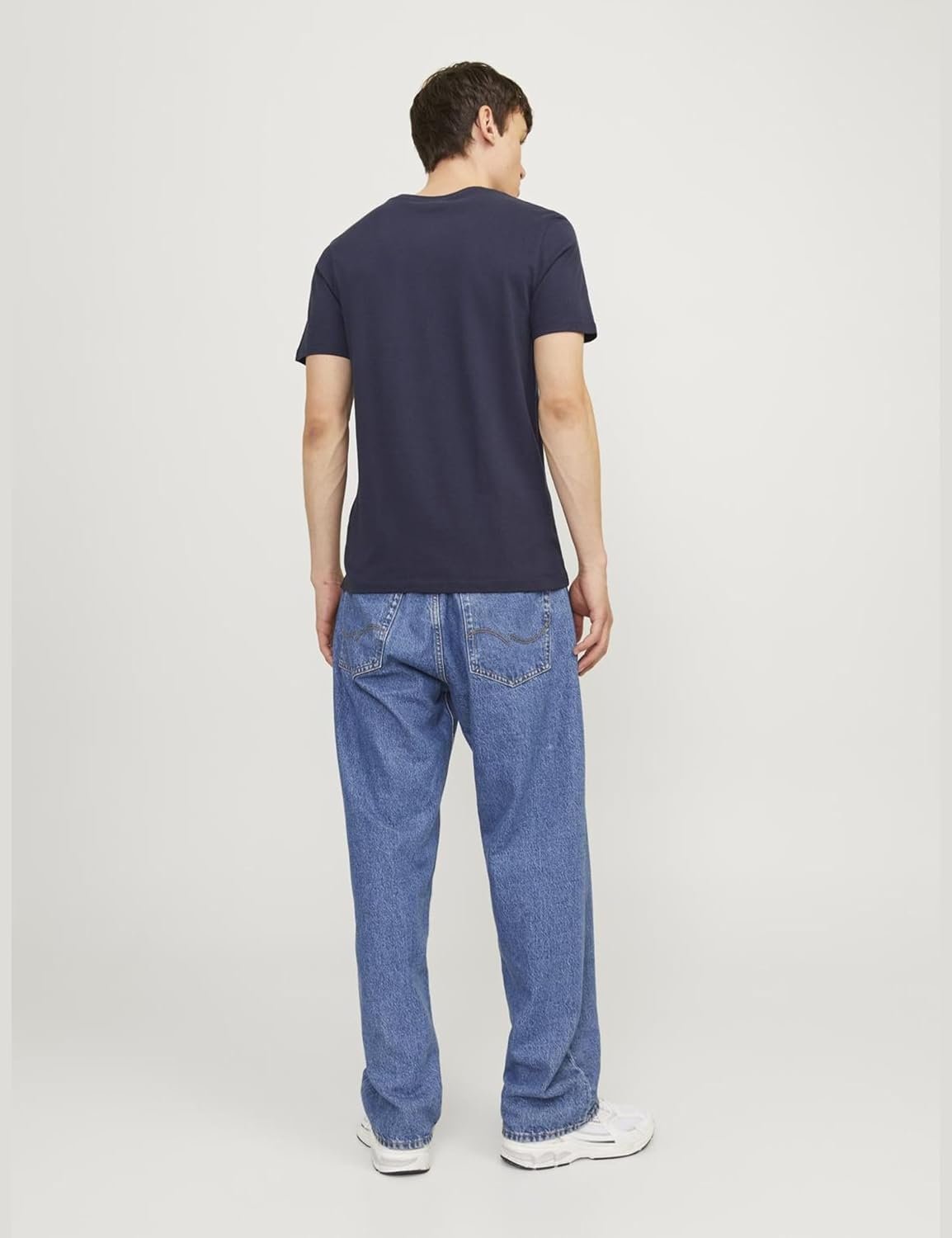 Buy Now : JACK & JONES Mens Basic 3 Pack T-Shirt - Image 4