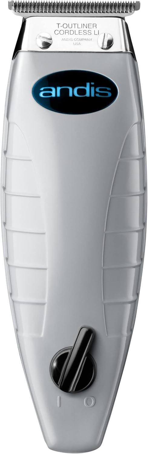 Buy Now : Andis – ORL, Professional Corded/Cordless Hair & Beard Trimmer - Deep Tooth T-Outliner GTX Blade Clipper, Zero Gapped, Close Cutting, LED Light - for Men Beard, Moustache, Ear, Body Grooming – White - Image 2