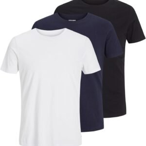 Buy Now : JACK & JONES Mens Basic 3 Pack T-Shirt