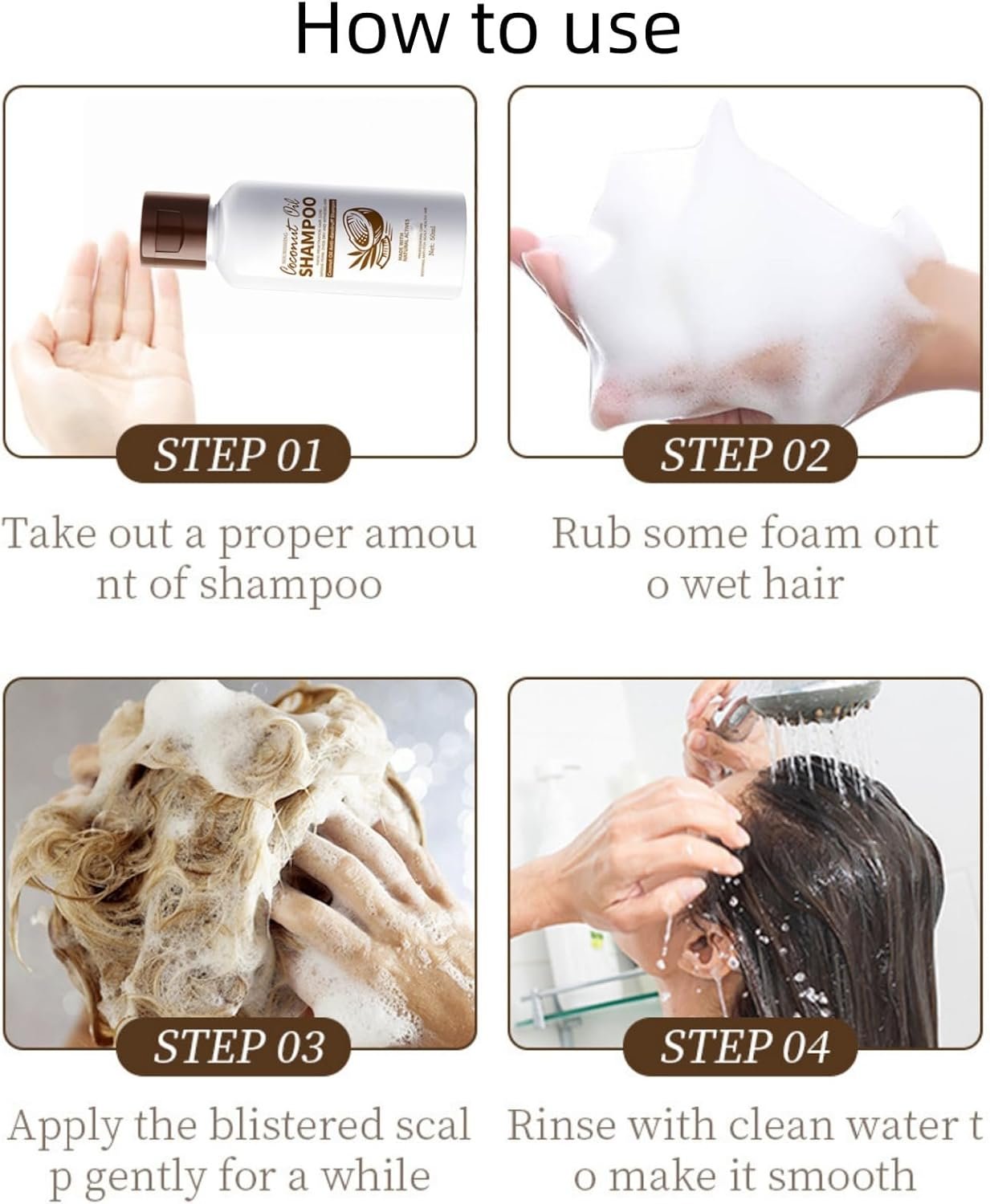 Buy Now : Coconut Oil Travel Size Toiletries,Coconut Bath & Hair Care Set,Travel Shampoo and Conditioner,Min/i Shampoo and Conditioner Se/t,Moisturising Shampo/o and Conditione/r Se/t for Women & Men - Image 5