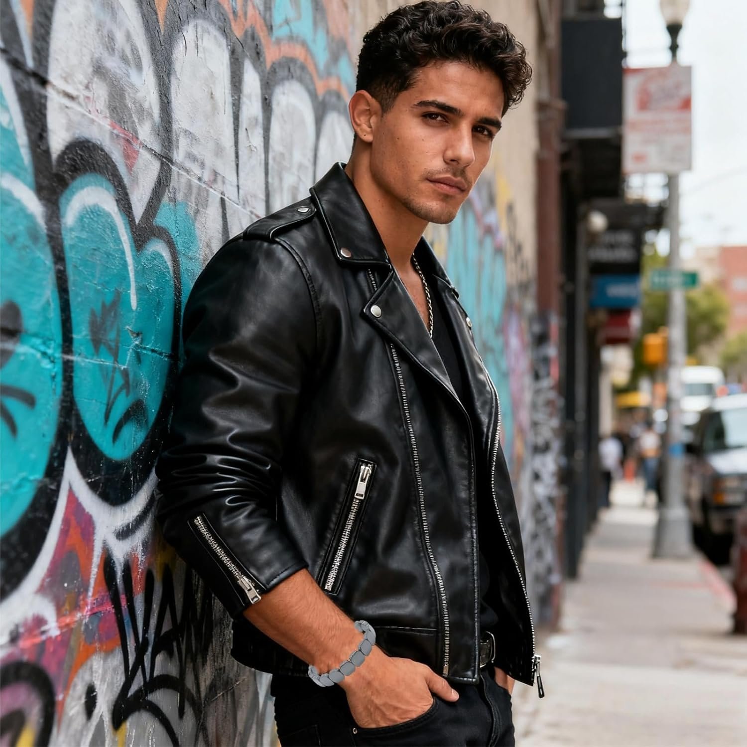 Buy Now : Hemios Hematite Bracelet,Hemis Hematite Bracelet for Men,Black Natural Stone Adjustable Elastic Bracel/ets for Men,Stylish Mens Bracele/ts Gift for Confidence & Strength,Mens Hematit/e Bracele/t - Image 9