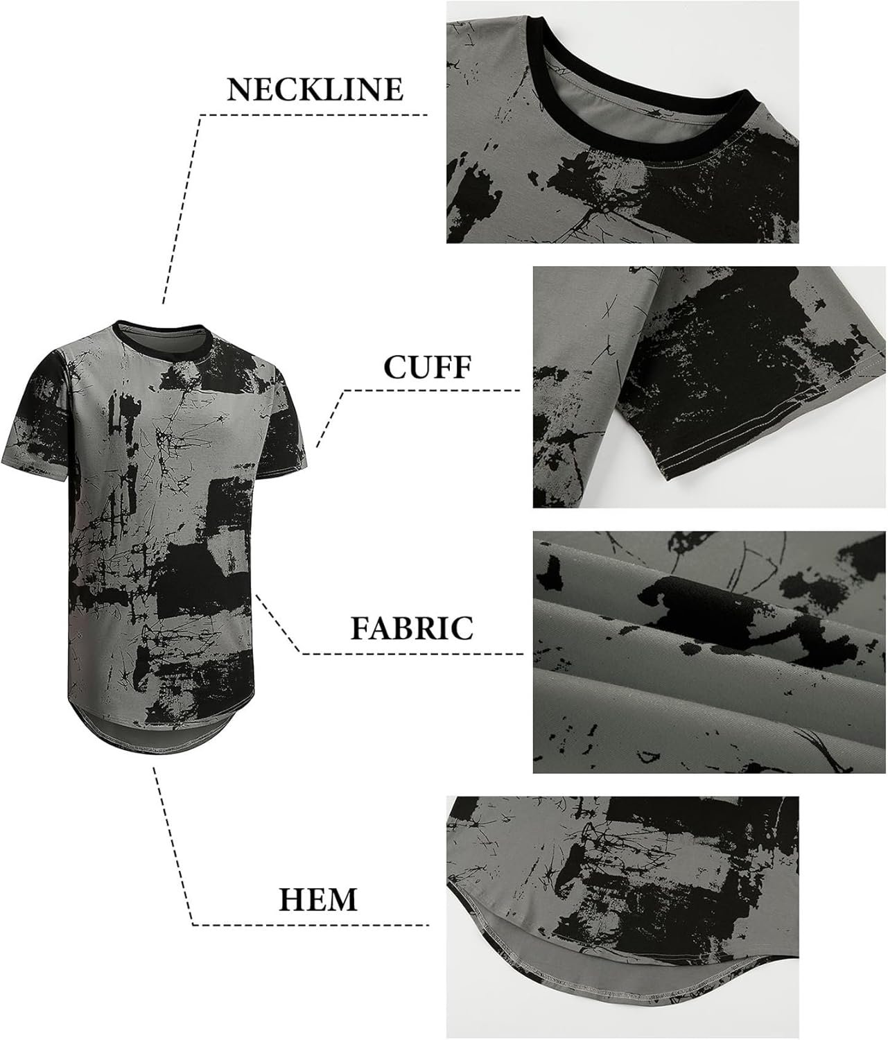 Buy Now : Mens T-Shirts Graphic Fashion Tshirt UK Casual Short Sleeve Tee Tops Hipster Hip Hop T Shirts Cool Shirt - Image 6