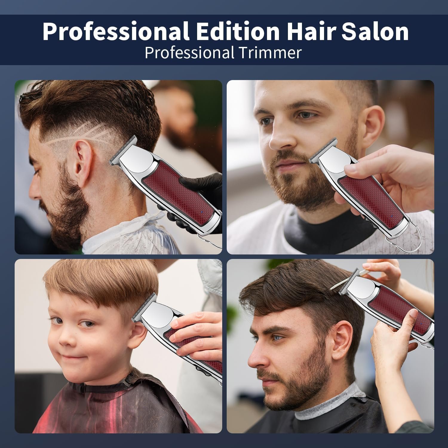 Buy Now : HIENA PRO Professional Hair Clippers for Men, Cordless Zero Gapped Beard Trimmer, Electric T-Blade Hair Precision Trimmer, USB Rechargeable - Image 6