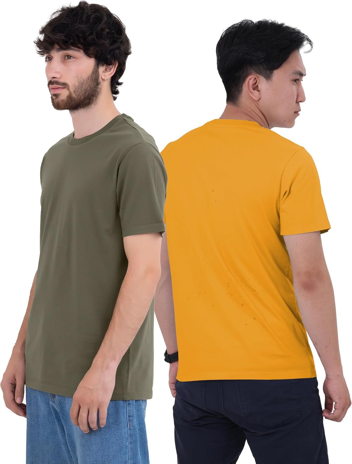 Buy Now : 6 Pack T Shirts for Men UK 100% Cotton Tshirts | Premium Plain Crew Neck Mens T Shirts Multipack - Image 4