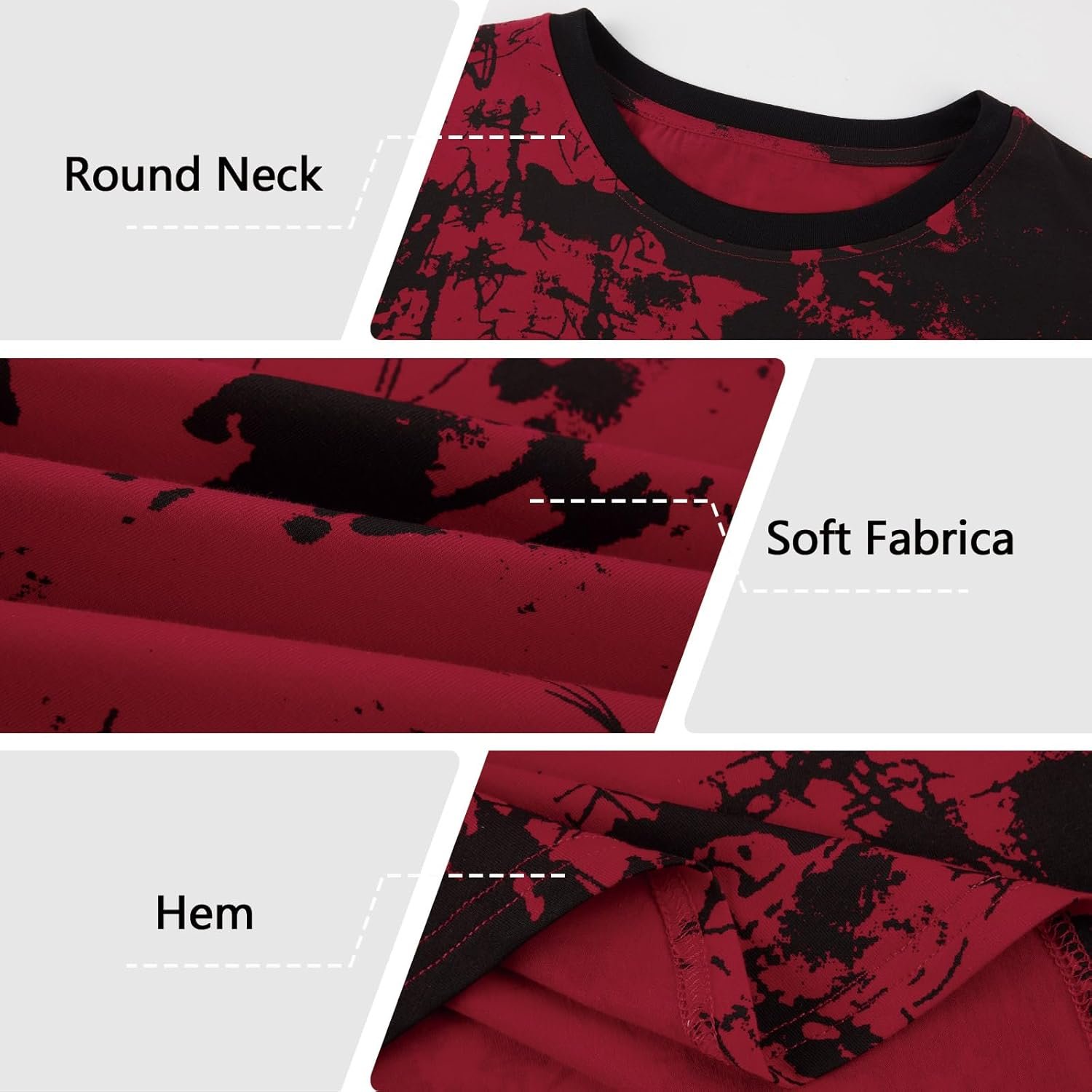 Buy Now : Mens T Shirt UK Fashion Print Graphic Tshirt Hip Hop Casual T-Shirts Short Sleeve Tee Tops Shirts - Image 4