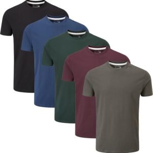 Buy Now : Charles Wilson 5 Pack Plain Crew Neck T-Shirt