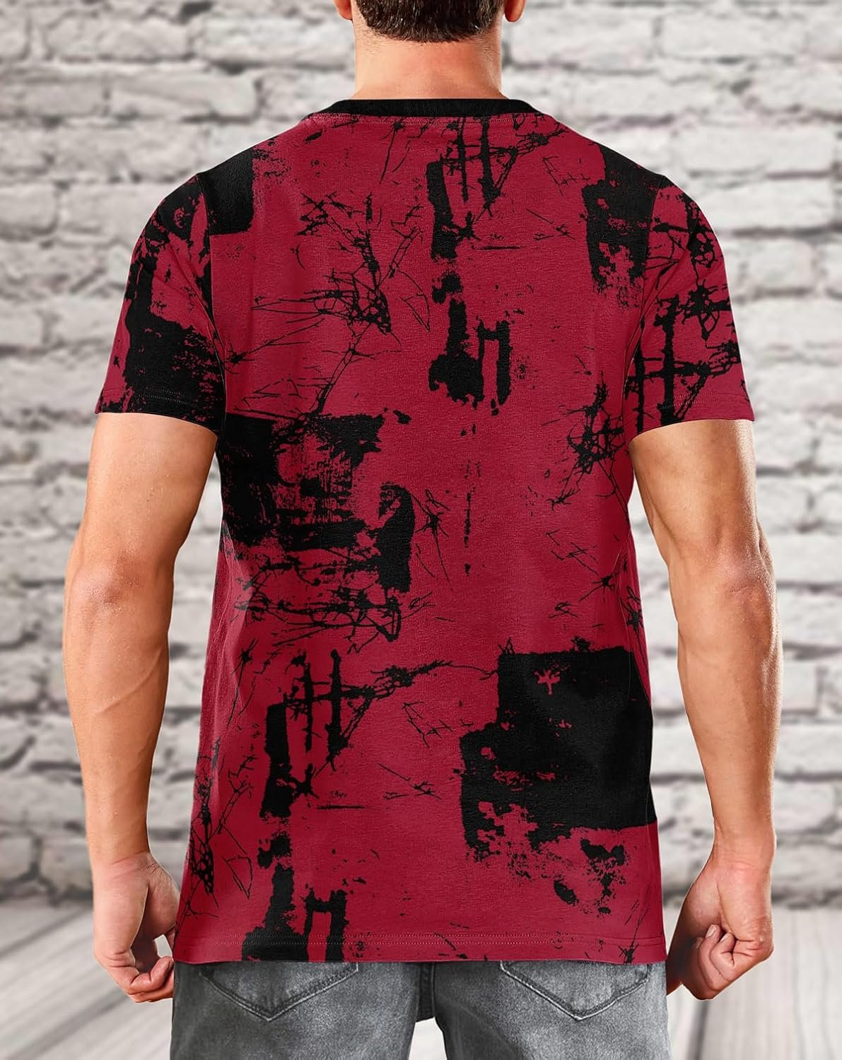 Buy Now : Mens T Shirt UK Fashion Print Graphic Tshirt Hip Hop Casual T-Shirts Short Sleeve Tee Tops Shirts - Image 3