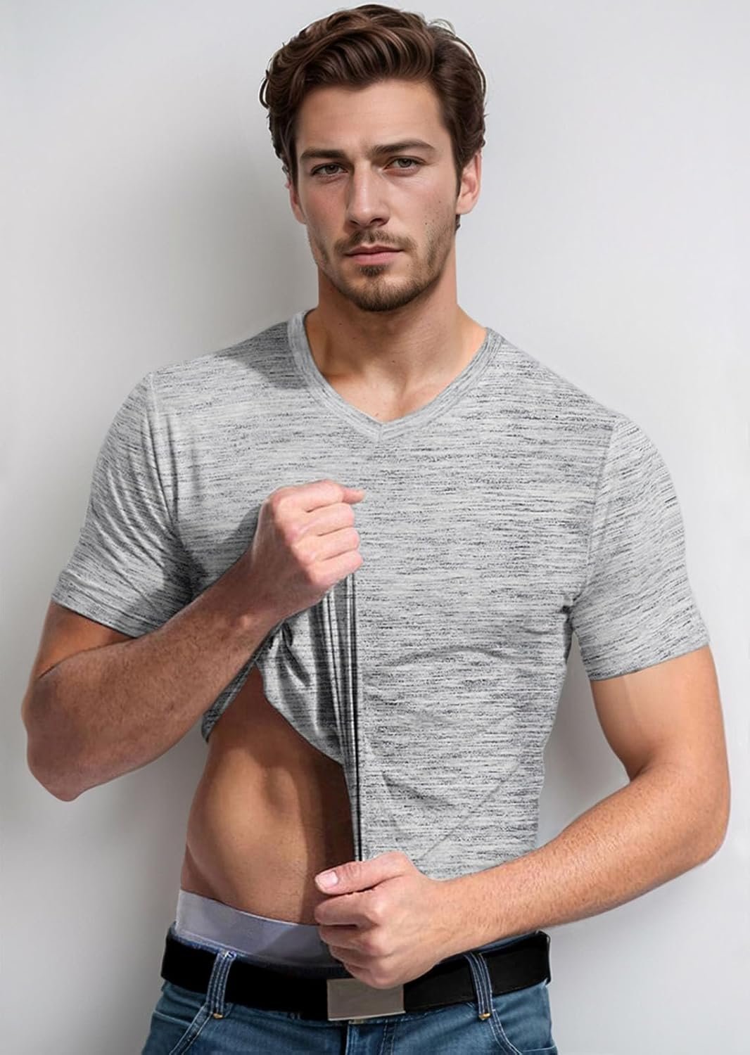 Buy Now : Mens V Neck T-Shirts UK Graphic Tshirt Casual Short Sleeve Tops Fashion T Shirts Cool Tee Shirt - Image 2