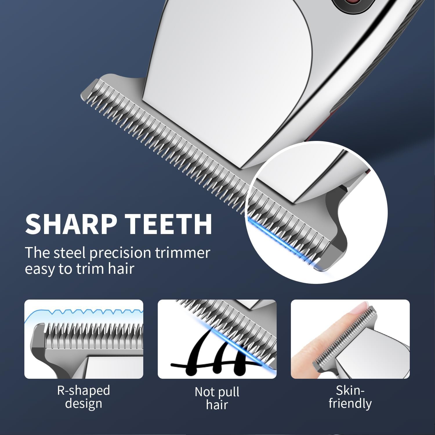 Buy Now : HIENA PRO Professional Hair Clippers for Men, Cordless Zero Gapped Beard Trimmer, Electric T-Blade Hair Precision Trimmer, USB Rechargeable - Image 3