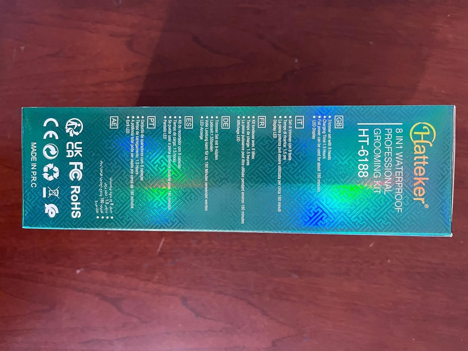 Buy Now : Hatteker Beard Trimmer for Men Beard Grooming Kit T-Blade Mustache Trimmer Hair Clipper Electic Razor Shavers Cordless Waterproof Nose Body Trimmer 8 in 1 Adjustable Speed - Image 10