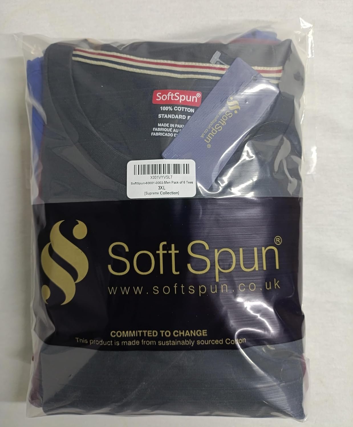 Buy Now : 6 Pack T Shirts for Men UK 100% Cotton Tshirts | Premium Plain Crew Neck Mens T Shirts Multipack - Image 8