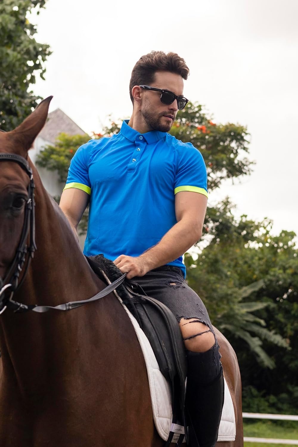 Buy Now : 1or 5 Pack Mens Polo Shirts Multipack Short Sleeve Breathable Golf Polo Collar Buttoned Mens Tops Gym Sport T Shirts - Image 2